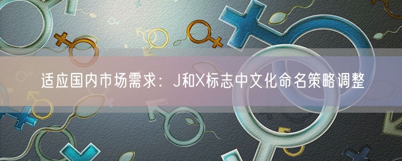 适应国内市场需求：J和X标志中文化命名策略调整