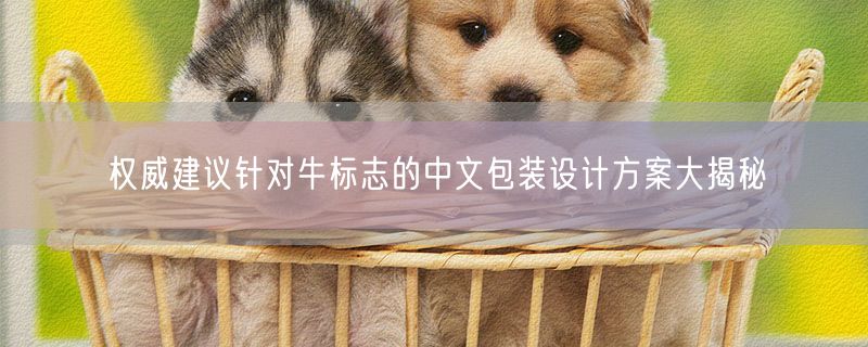 权威建议针对牛标志的中文包装设计方案大揭秘
